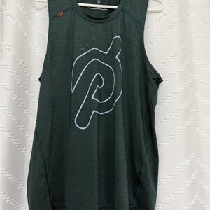 Rhone Olive and Coral Performance Tank